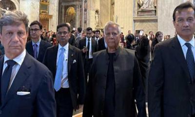 পোপ ফ্রান্সিসের অন্ত্যেষ্টিক্রিয়ায় সেন্ট পিটার্স ব্যাসিলিকায় প্রধান উপদেষ্টা