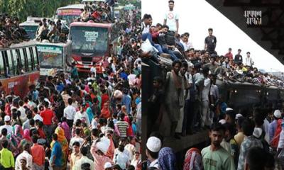 ঈদ যাত্রা: ঢাকা থেকে বের হওয়ার পয়েন্টগুলোতে ব্যাপক যানজট